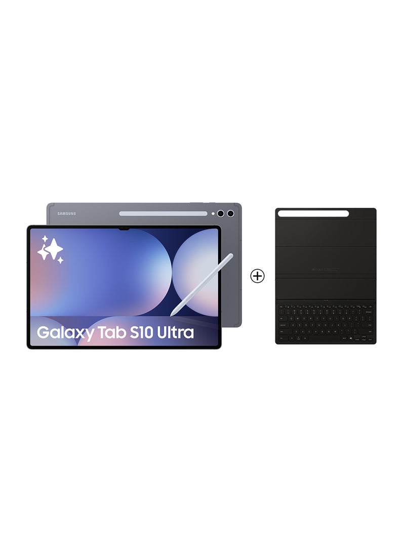 Samsung Galaxy Tab S10 Ultra Moonstone Gray 5G 12GB RAM 256GB With Free Bookcover KBD Slim - Middle East Version  - Image 1