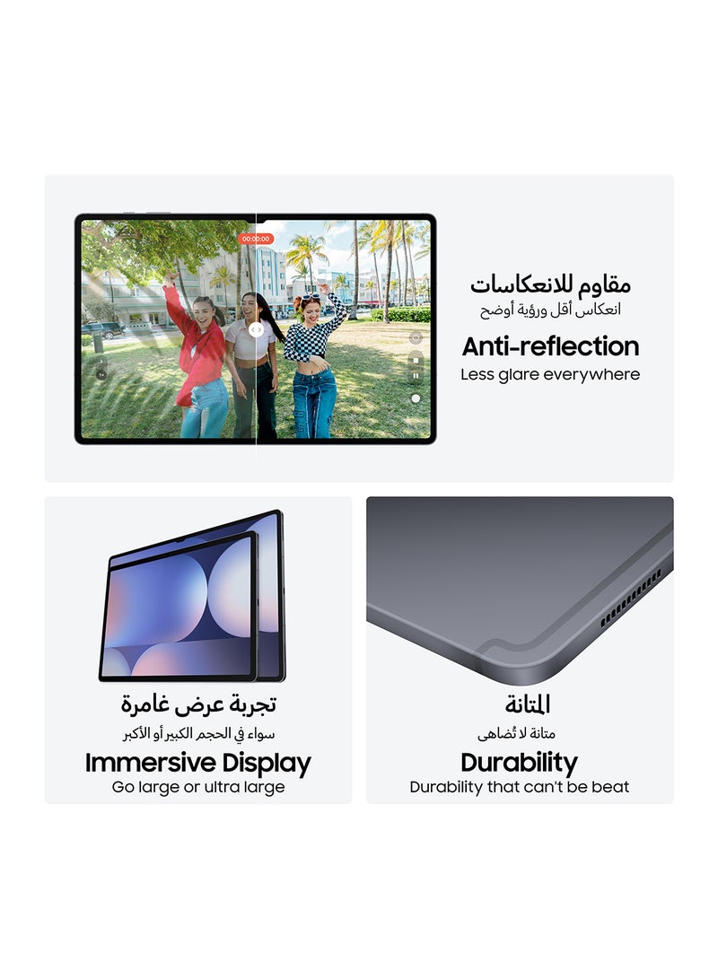 Samsung Galaxy Tab S10 Ultra Moonstone Gray 5G 12GB RAM 256GB With Free Bookcover KBD Slim - Middle East Version  - Image 5