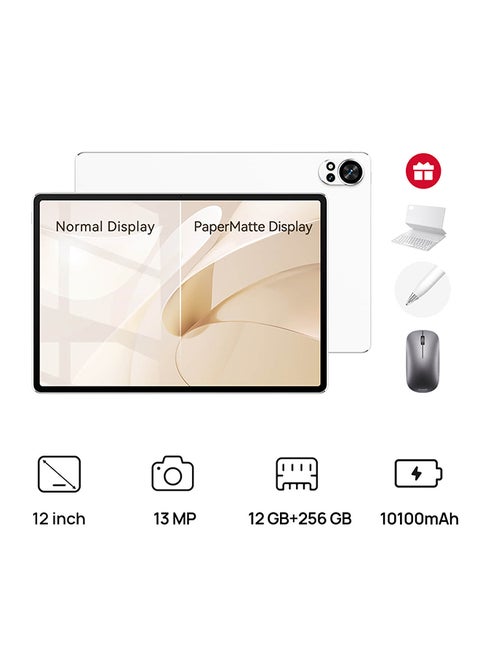 MatePad 12X Tablet PaperMatte Edition White 12GB 256GB Wifi Gray - Middle East Version With [Free Inbox Keyboard + M-Pencil + Wireless Mouse]