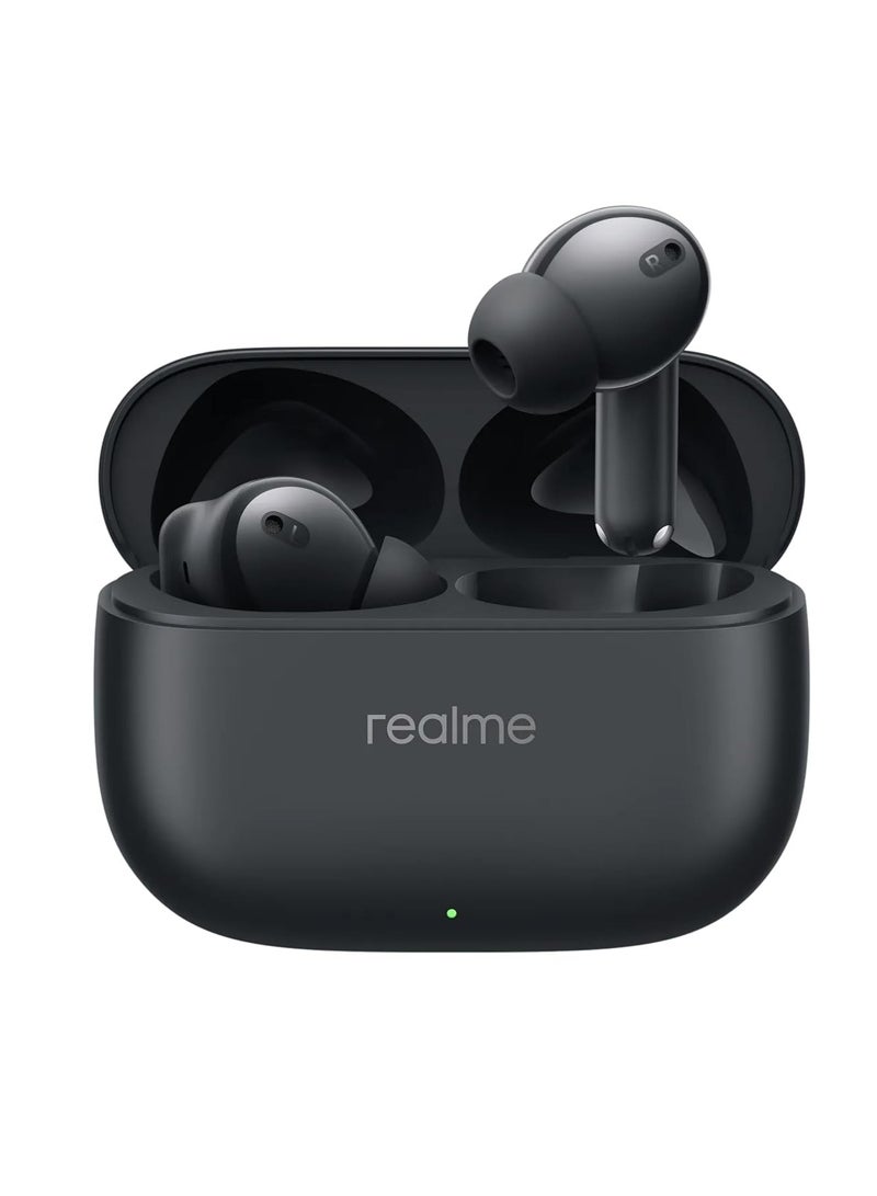 realme - Buds T310 Truly Wireless in-Ear Earbuds with 46dB Hybrid ANC, 12.4mm Dynamic Bass Driver, Upto 40Hrs Battery and Fast Charging Vibrant Black - Image 1