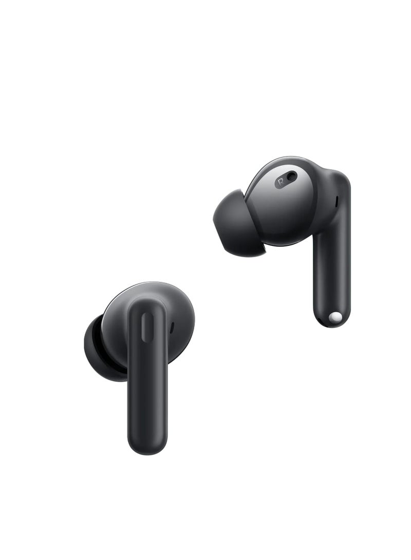 realme - Buds T310 Truly Wireless in-Ear Earbuds with 46dB Hybrid ANC, 12.4mm Dynamic Bass Driver, Upto 40Hrs Battery and Fast Charging Vibrant Black - Image 1