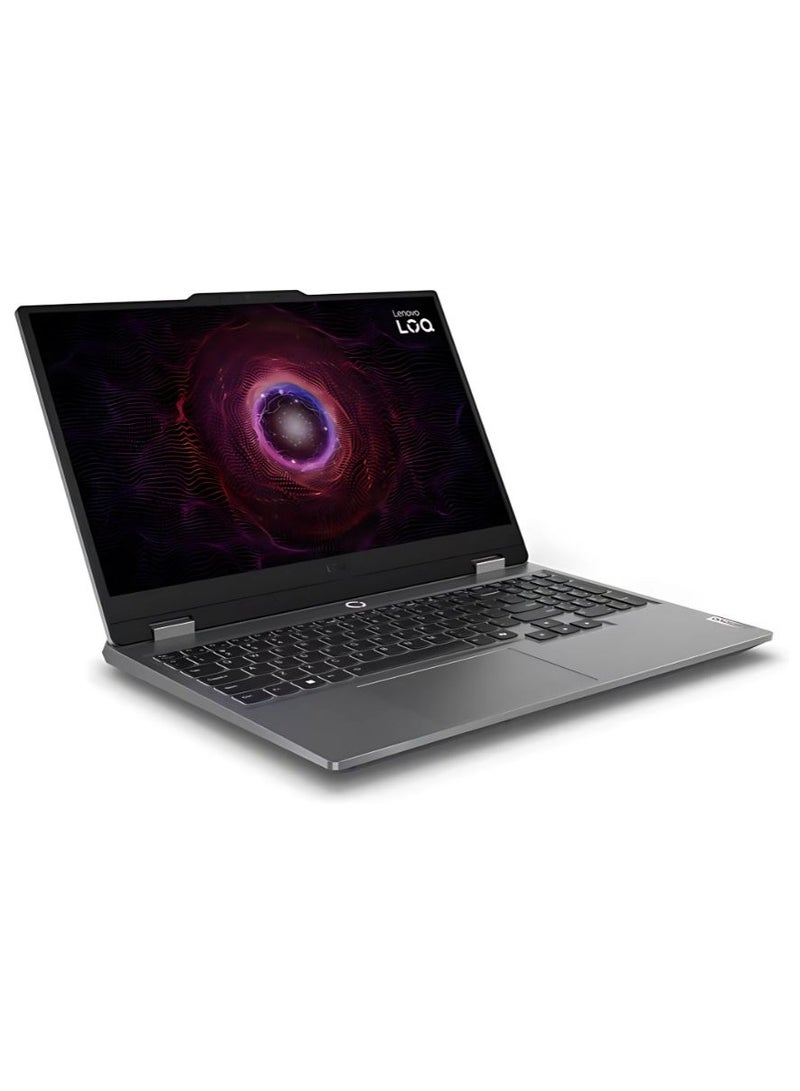 Lenovo - LOQ Gaming 15ARP9 with 15.6" FHD 144HZ Display/ AMD Ryzen 7 7435HS/ 16GB RAM/ 512GB SSD/ Nvidia RTX 4050 (6GB Graphics)/ Windows 11 Home/ White Backlit Keyboard English Luna Grey - Image 1
