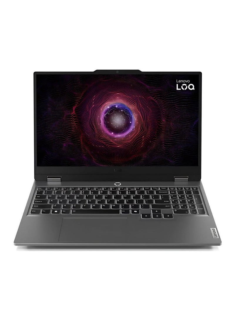 Lenovo - LOQ Gaming 15ARP9 with 15.6" FHD 144HZ Display/ AMD Ryzen 7 7435HS/ 16GB RAM/ 512GB SSD/ Nvidia RTX 4050 (6GB Graphics)/ Windows 11 Home/ White Backlit Keyboard English Luna Grey - Image 1