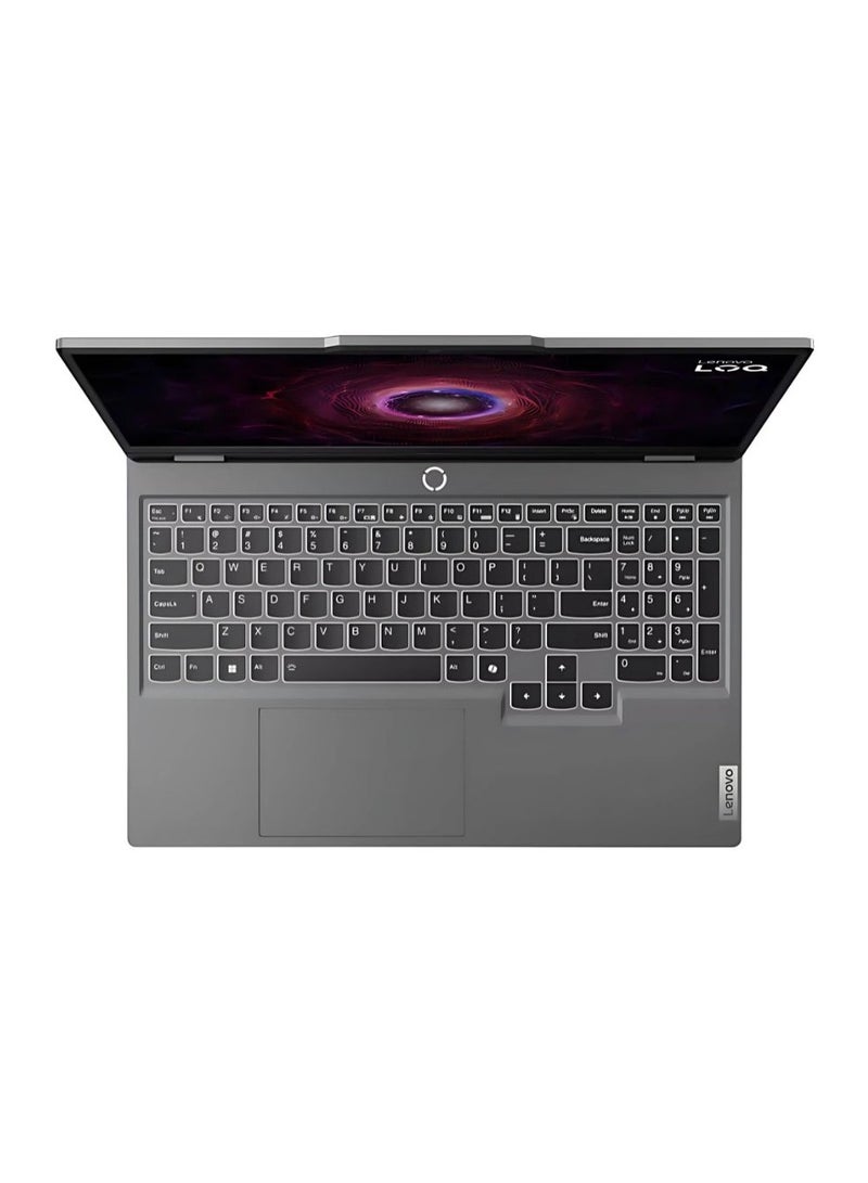 Lenovo - LOQ Gaming 15ARP9 with 15.6" FHD 144HZ Display/ AMD Ryzen 7 7435HS/ 16GB RAM/ 512GB SSD/ Nvidia RTX 4050 (6GB Graphics)/ Windows 11 Home/ White Backlit Keyboard English Luna Grey - Image 1