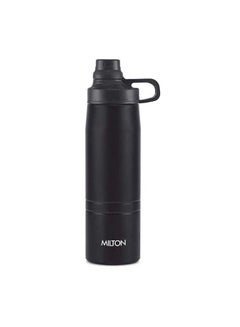 Milton 625ml Vacuum Insulated Water Bottle, Keeps Drinks Hot and Cold, 18/8 Stainless Steel, Double-Walled Thermos Flask, Easy to Carry for Sports, Gym, Office, Sprint Black  - Image 1