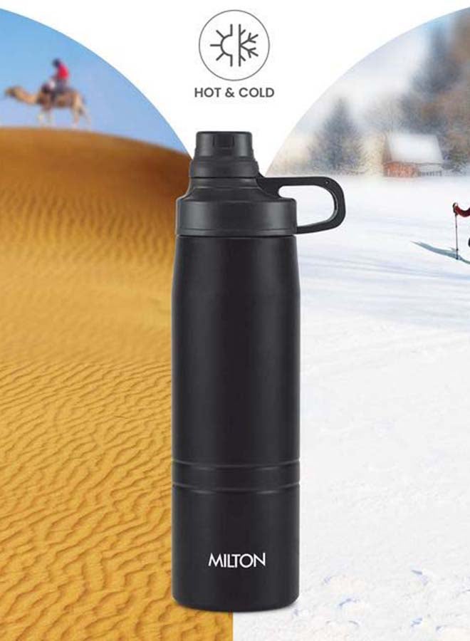 Milton 625ml Vacuum Insulated Water Bottle, Keeps Drinks Hot and Cold, 18/8 Stainless Steel, Double-Walled Thermos Flask, Easy to Carry for Sports, Gym, Office, Sprint Black  - Image 5