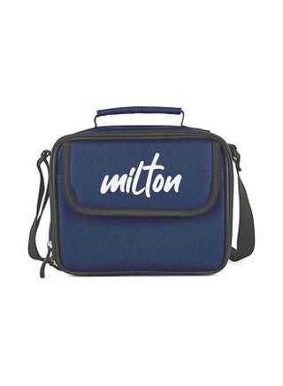 Milton Stainless Steel Lunch Box Tiffin – 3 Stainless Steel Containers (280ml Each) and 1 Plastic Tumbler with Lid (400ml) with Fabric Jacket, Food Container for School, Office, Combi, Blue Blue - view 2