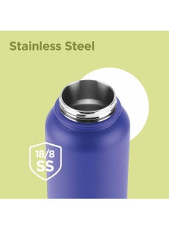Milton 1180ml Vacuum Insulated Water Bottle with 4 Lids, Keeps Drinks 12 Hrs Hot & 24 Hrs Cold, 18/8 Stainless Steel, Double-Walled Flask with Inner Copper Coating for Sports, Gym - Flassio  - Image 5