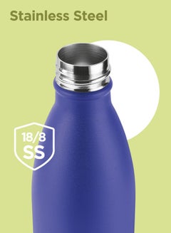 Milton 750ml Vacuum Insulated Water Bottle with Straw Lid - 2 lids included, Keeps Drinks Hot & Cold, 18/8 Stainless Steel, Double-Walled Flask with Inner Copper Coating - Sports, Gym - Larvik  - Image 5