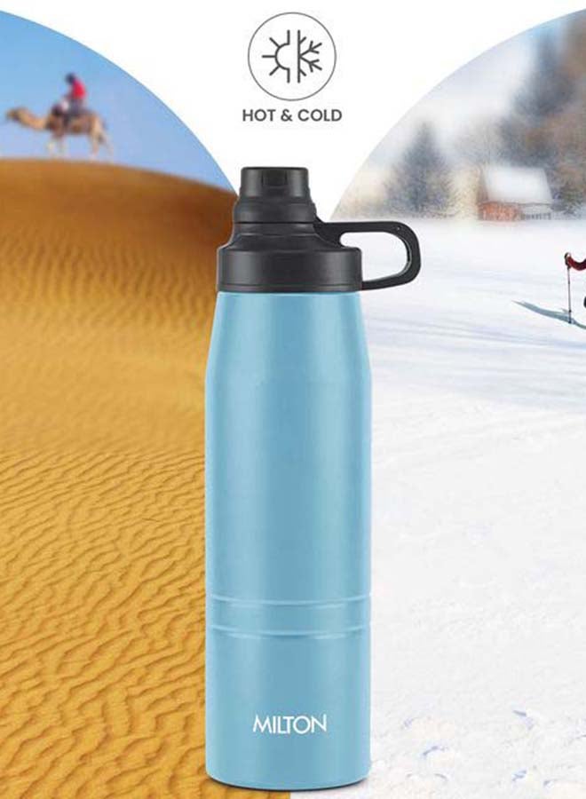 Milton 925ml Vacuum Insulated Water Bottle, Keeps Drinks Hot and Cold, 18/8 Stainless Steel, Double-Walled Thermos Flask, Easy to Carry for Sports, Gym, Office, Sprint Blue  - Image 5