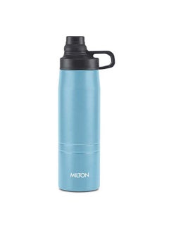 Milton 625ml Vacuum Insulated Water Bottle, Keeps Drinks Hot and Cold, 18/8 Stainless Steel, Double-Walled Thermos Flask, Easy to Carry for Sports, Gym, Office, Sprint Blue  - Image 1