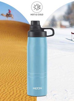 Milton 625ml Vacuum Insulated Water Bottle, Keeps Drinks Hot and Cold, 18/8 Stainless Steel, Double-Walled Thermos Flask, Easy to Carry for Sports, Gym, Office, Sprint Blue  - Image 5