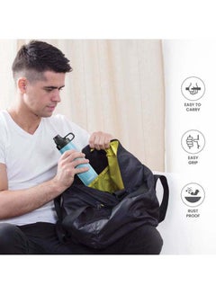 Milton 625ml Vacuum Insulated Water Bottle, Keeps Drinks Hot and Cold, 18/8 Stainless Steel, Double-Walled Thermos Flask, Easy to Carry for Sports, Gym, Office, Sprint Blue  - Image 3