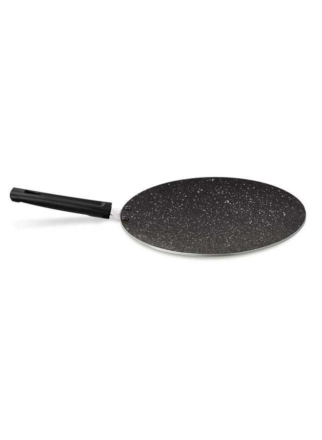 Milton 26 cm Granito Induction Non-Stick Concave Tawa, Lightweight Aluminium, Food Grade, Hot Plate & Dishwasher Safe Black - Image 1