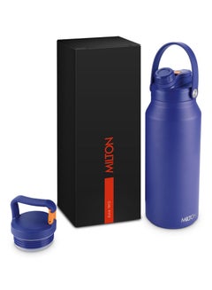 Milton 1180ml Vacuum Insulated Water Bottle with Straw Lid - 2 lids included, Keeps Drinks Hot and Cold, 18/8 Stainless Steel, Double-Walled Flask with Inner Copper Coating - Sports - Ultrasip  - Image 1