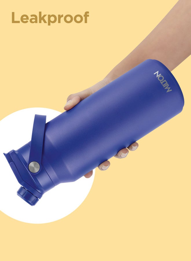 Milton - 1180ml Vacuum Insulated Water Bottle with Straw Lid - 2 lids included, Keeps Drinks Hot and Cold, 18/8 Stainless Steel, Double-Walled Flask with Inner Copper Coating - Sports - Ultrasip - Image 1