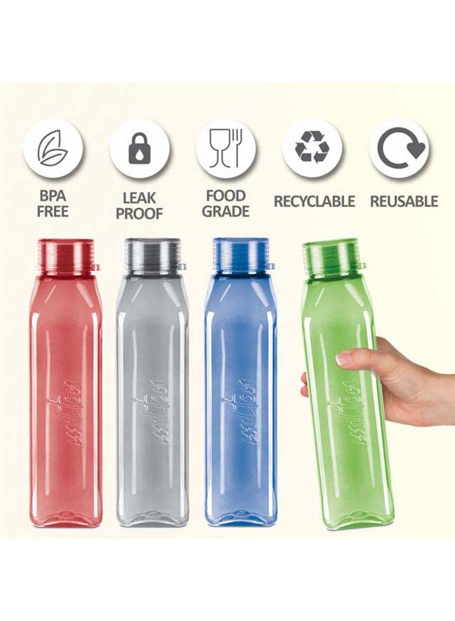 ميلتون زجاجة مياه حيوانات أليفة برايم 1000، مجموعة من 5، 1 لتر لكل منها، متنوعة | خالية من BPA | 100% مقاومة للتسرب | زجاجة مكتبية | زجاجة رياضية | منزل | مطبخ | زجاجة سفر | تسلق | زجاجة مشي - Image 2