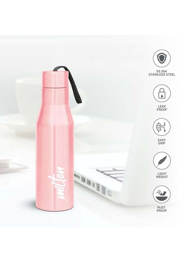 ميلتون زجاجة ماء من الفولاذ المقاوم للصدأ سعة 1000 مل، جدار واحد، خالية من BPA، مانعة للتسرب، خالية من الصدأ، سهلة الحمل، زجاجة ثلاجة وصالة رياضية للرجال والأطفال والمدرسة والسفر - سوبر - Image 2