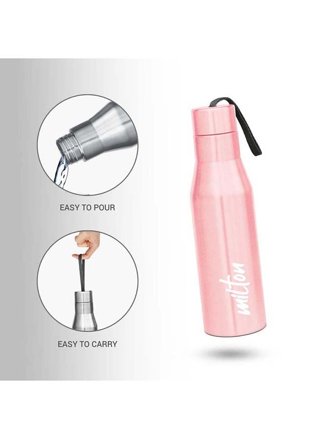 ميلتون زجاجة ماء من الفولاذ المقاوم للصدأ سعة 1000 مل، جدار واحد، خالية من BPA، مانعة للتسرب، خالية من الصدأ، سهلة الحمل، زجاجة ثلاجة وصالة رياضية للرجال والأطفال والمدرسة والسفر - سوبر - Image 3