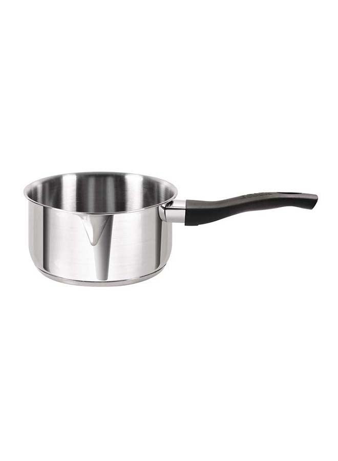 ميلتون قدر صوص/شاي من الفولاذ المقاوم للصدأ بقاعدة ساندويتش مع مقبض باكلايت، 18 سم/ 2.3 لتر، فضي | آمن للاستخدام على الحث | آمن للاستخدام على اللهب | آمن للاستخدام على اللوحة الساخنة | آمن للغسالة الصحون - Image 2