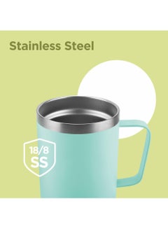 Milton 400ml Vacuum Insulated Travel Coffee Mug with Straw & Lid, Keeps Drinks Hot & Cold for 10 Hours, 18/8 Stainless Steel Tumbler, Double-Walled Thermos Flask for  Cappuccino - Clifton  - Image 5