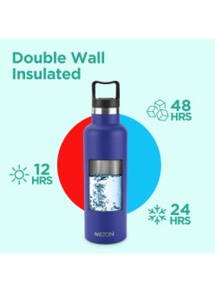 Milton 750ml Vacuum Insulated Water Bottle, Keeps Drinks 12 hours Hot, 24 hours cold, 18/8 Stainless Steel, Double-Walled Thermos Flask with Inner Copper Coating for Sports, Gym, Office, Haruki  - Image 2