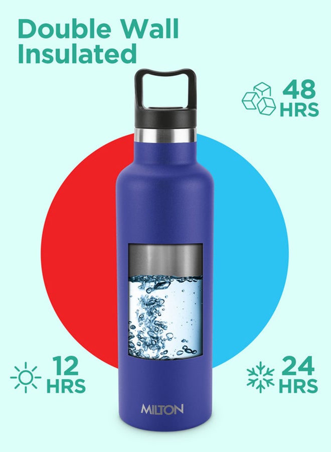 Milton - 750ml Vacuum Insulated Water Bottle, Keeps Drinks 12 hours Hot, 24 hours cold, 18/8 Stainless Steel, Double-Walled Thermos Flask with Inner Copper Coating for Sports, Gym, Office, Haruki - Image 1