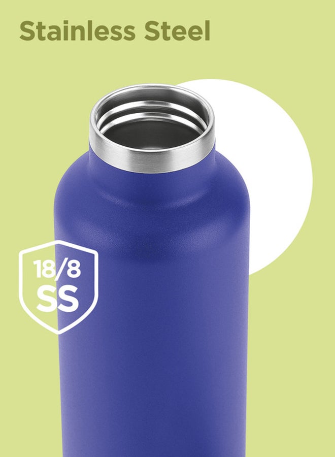 Milton - 750ml Vacuum Insulated Water Bottle, Keeps Drinks 12 hours Hot, 24 hours cold, 18/8 Stainless Steel, Double-Walled Thermos Flask with Inner Copper Coating for Sports, Gym, Office, Haruki - Image 1