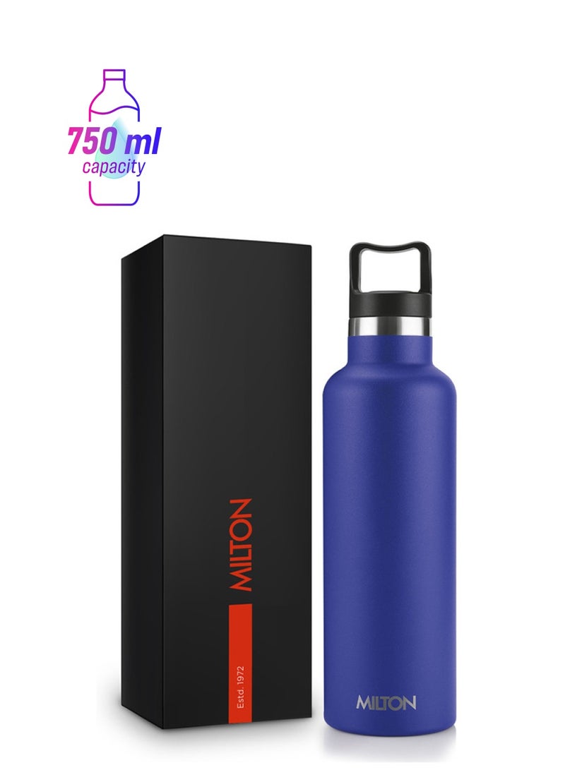 Milton 750ml Vacuum Insulated Water Bottle, Keeps Drinks 12 hours Hot, 24 hours cold, 18/8 Stainless Steel, Double-Walled Thermos Flask with Inner Copper Coating for Sports, Gym, Office, Haruki Blue  - Image 1