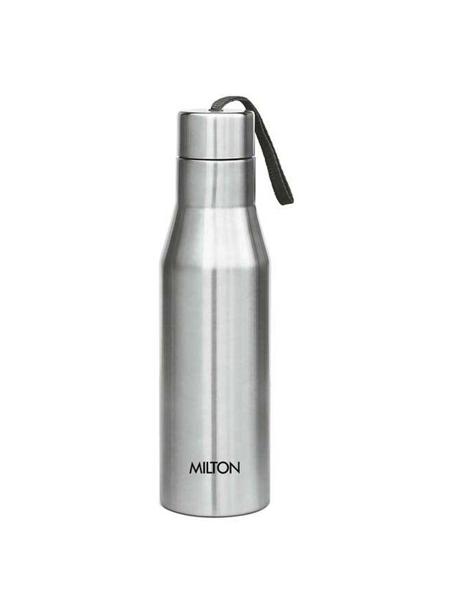 Milton - 1000ml Stainless Steel Water Bottle, Single-Walled, BPA-Free, Leak-Proof, Rust-Free,Easy to Carry, Easy-Grip Fridge & Gym Bottle for Men, Kids, School & Travel - Super Silver - Image 1