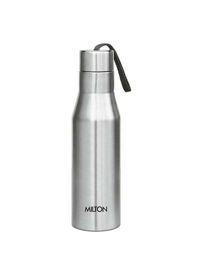Milton - 1000ml Stainless Steel Water Bottle, Single-Walled, BPA-Free, Leak-Proof, Rust-Free,Easy to Carry, Easy-Grip Fridge & Gym Bottle for Men, Kids, School & Travel - Super Silver - Image 1