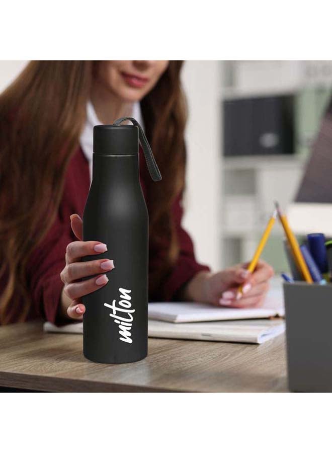 ميلتون زجاجة ماء من الفولاذ المقاوم للصدأ سعة 1000 مل، جدار واحد، خالية من BPA، مانعة للتسرب، مقاومة للصدأ، سهلة الحمل، زجاجة ثلاجة وصالة رياضية للرجال، الأطفال، المدرسة والسفر - سوبر - Image 4