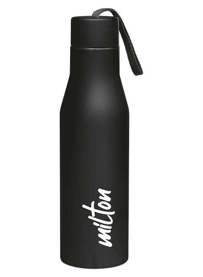 ميلتون زجاجة ماء من الفولاذ المقاوم للصدأ سعة 1000 مل، جدار واحد، خالية من BPA، مانعة للتسرب، مقاومة للصدأ، سهلة الحمل، زجاجة ثلاجة وصالة رياضية للرجال، الأطفال، المدرسة والسفر - سوبر - Image 1