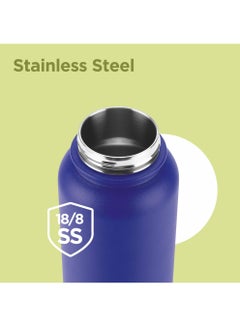 Milton 1180ml Vacuum Insulated Water Bottle with Straw Lid - 2 lids included, Keeps Drinks Hot and Cold, 18/8 Stainless Steel, Double-Walled Flask with Inner Copper Coating - Sports - Ultrasip  - Image 5