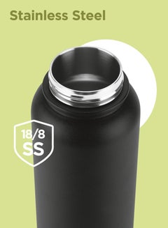 Milton 1180ml Vacuum Insulated Water Bottle with Straw Lid - 2 lids included, Keeps Drinks Hot and Cold, 18/8 Stainless Steel, Double-Walled Flask with Inner Copper Coating - Sports - Ultrasip  - Image 5