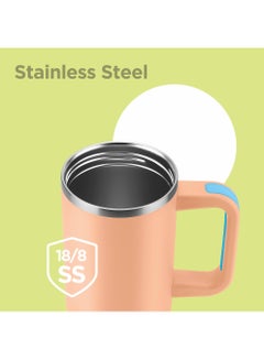 Milton 1180ml Vacuum Insulated Tumbler with Handle - Includes 2 Straws, Keeps Drinks Hot or Cold for 12 Hours, 18/8 Stainless Steel, Double-Walled Flask, Travel Mug for Car & Outdoors - Malmo  - Image 5