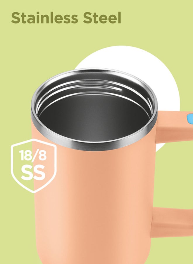 ميلتون 1180ml Vacuum Insulated Tumbler with Handle - Includes 2 Straws, Keeps Drinks Hot or Cold for 12 Hours, 18/8 Stainless Steel, Double-Walled Flask, Travel Mug for Car & Outdoors - Malmo  - Image 5
