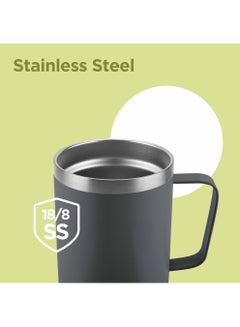 Milton 400ml Vacuum Insulated Travel Coffee Mug with Straw & Lid, Keeps Drinks Hot & Cold for 10 Hours, 18/8 Stainless Steel Tumbler, Double-Walled Thermos Flask for Tea, Cappuccino - Clifton  - Image 5