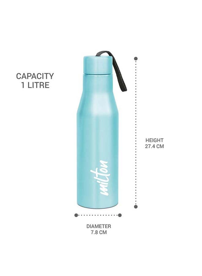 Milton 1000ml Stainless Steel Water Bottle, Single-Walled, BPA-Free, Leak-Proof, Rust-Free,Easy to Carry, Easy-Grip Fridge & Gym Bottle for Men, Kids, School & Travel - Super Blue - Image 5