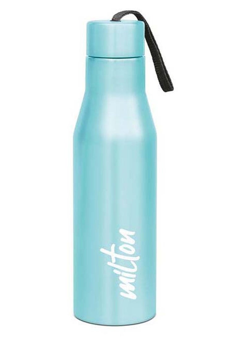 Milton 1000ml Stainless Steel Water Bottle, Single-Walled, BPA-Free, Leak-Proof, Rust-Free,Easy to Carry, Easy-Grip Fridge & Gym Bottle for Men, Kids, School & Travel - Super Blue - Image 1