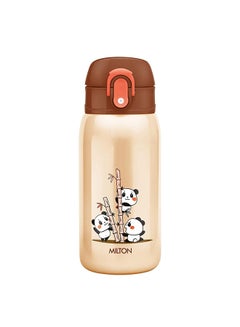 Milton 300ml Vacuum Insulated Kids Water Bottle with One Touch Safety Lock, Convenient for Sipping, Stainless Steel, Keeps Drinks Hot and Cold, Thermos Flask for School - Boys & Girls - Jolly Ivory  - Image 1