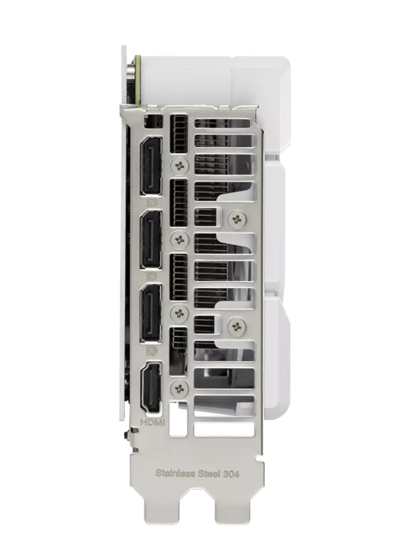 أسوس Dual GeForce RTX 4060 EVO White OC Edition Graphics Card, 8GB GDDR6 128-bit Memory, 2535 MHz OC Boost Clock, 17 Gbps Memory Speed, PCI E 4.0, DisplayPort 1.4a / HDMI 2.1a | 90YV0JCB-M0NA00 White  - Image 4