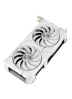 ASUS Dual GeForce RTX 4060 EVO White OC Edition Graphics Card, 8GB GDDR6 128-bit Memory, 2535 MHz OC Boost Clock, 17 Gbps Memory Speed, PCI E 4.0, DisplayPort 1.4a / HDMI 2.1a | 90YV0JCB-M0NA00 White  - Image 2