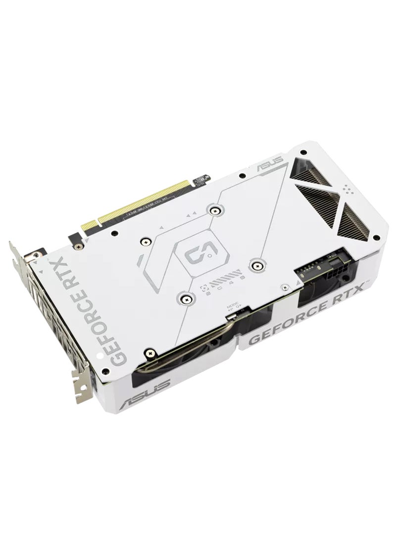 أسوس Dual GeForce RTX 4060 EVO White OC Edition Graphics Card, 8GB GDDR6 128-bit Memory, 2535 MHz OC Boost Clock, 17 Gbps Memory Speed, PCI E 4.0, DisplayPort 1.4a / HDMI 2.1a | 90YV0JCB-M0NA00 White  - Image 3