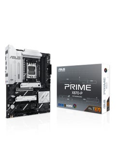 Prime X870-P Wi-Fi ATX Motherboard, X870 Chipset, AM5 Socket, 4*DIMM DDR5 192GB Max Memory, 4*M.2, 1*PCIe 5.0*16, 1*2.5Gb Ethernet & Wi-Fi 7, Bluetooth v5.4, 1*HDMI, Dual USB4, USB 10Gbps Type-C, Exclusive AI Technologies, Overclocking Technologies | 90MB1IS0-M0EAY0 Black - pnsku/N70117016V/45/_/1728383615/68101c2d-45dd-4610-8ed4-f152171df594