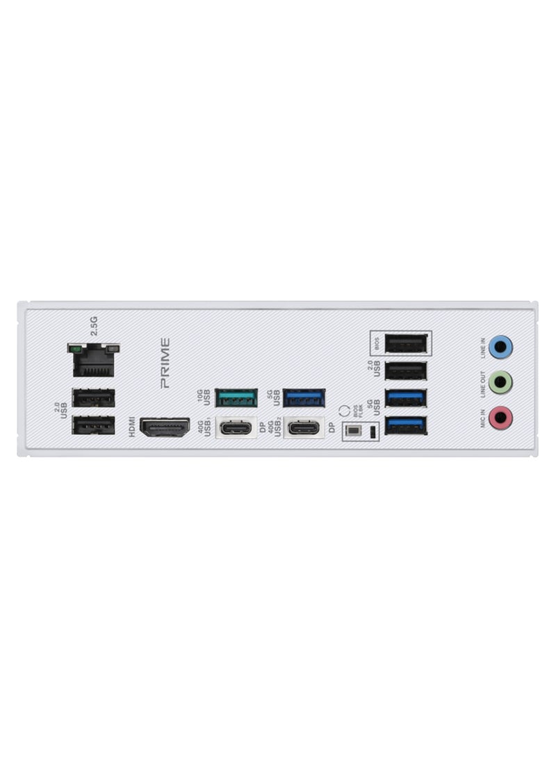 ASUS - Prime X870-P ATX Motherboard, X870 Chipset, AM5 Socket, 4*DIMM DDR5 192GB Max Memory, 4*M.2, 1*PCIe 5.0*16, 1*2.5Gb Ethernet, 1*HDMI, Dual USB4, USB 10Gbps Type-C, Exclusive AI Technologies, Overclocking Technologies | 90MB1IT0-M0EAY0 Black - Image 1