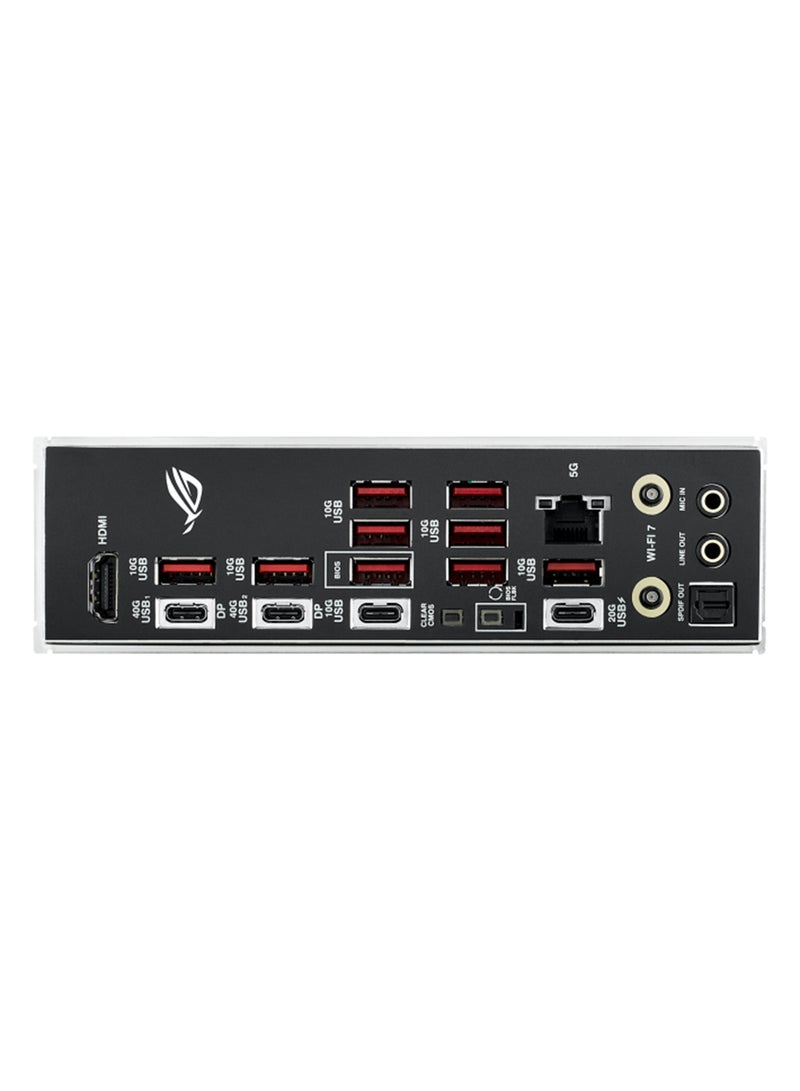 ASUS - ROG Strix X870E-E Gaming Wi-Fi ATX Motherboard, X870E Chipset, AM5 Socket, 4*DIMM DDR5 192GB Max Memory, 4*M.2, 1*PCIe 5.0*16, 1*5Gb Ethernet & Wi-Fi 7, Bluetooth v5.4, 1*HDMI, Dual USB4, Exclusive AI Technologies, Overclocking Technologies | 90MB1IB0-M0EAY0 Black - Image 1