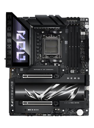 ROG CROSSHAIR X870E HERO ATX Motherboard, AMD X870E Chipset, AM5 Socket, 4*DIMM DDR5 192GB Max Memory, 4*M.2, 2*PCIe 5.0*16, Dual Ethernet & Wi-Fi 7, Bluetooth v5.4, 1*HDMI, Dual USB4, EZ PC DIY, Teamed Power Solution, Polymo Lighting II, Exclusive AI Technologies, Overclocking Technologies | 90MB1IE0-M0EAY0 Black - pnsku/N70117028V/45/_/1728383611/b822e415-9809-4d05-9d86-a7ab4c3cc875