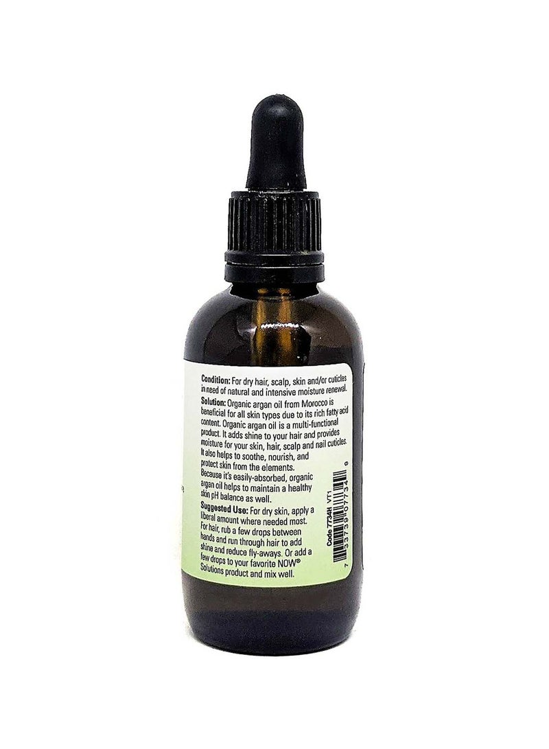 Now Foods Now Solutions, Argan Oil Organic 2 Fl. Oz.  - Image 2
