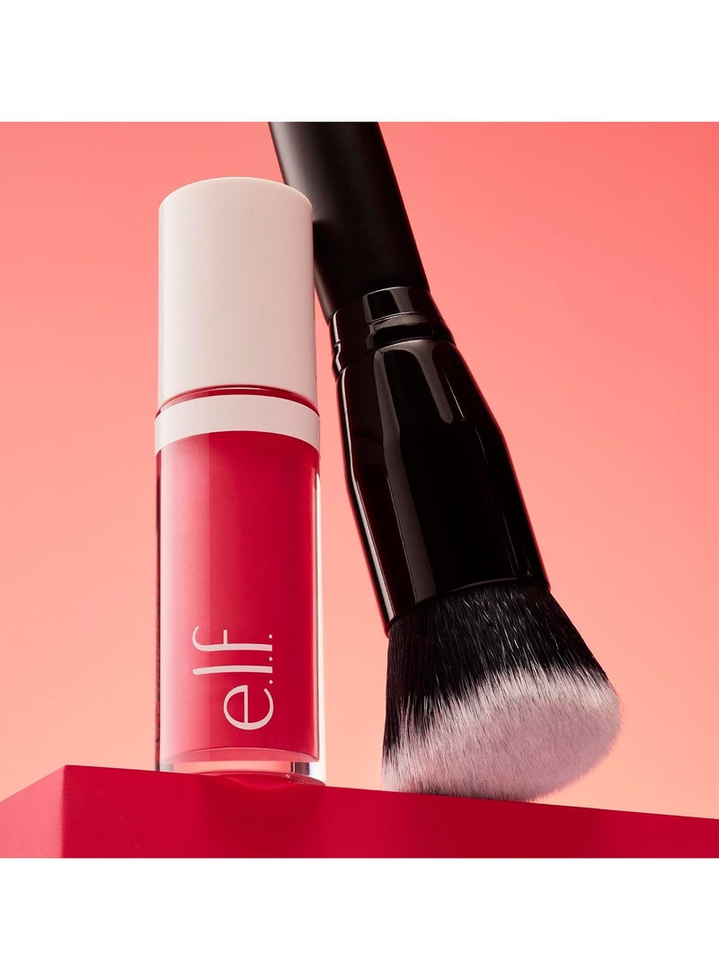 إلف فرشاة أحمر الخدود السائل بتصميم تمويه لتطبيق ومزج الألوان على الخدين - Image 3